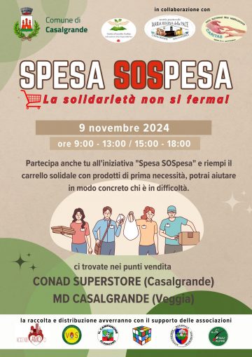 Leggi: «Sabato 9 novembre torna ‘spesaSOSpesa’»